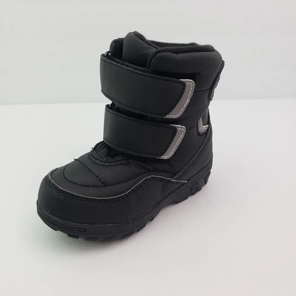 Khombu Neek 2 Baby Toddler Size 5 Black PullOn Waterproof Warm Winter Snow Boots